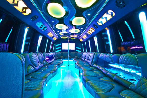 las vegas party bus interior