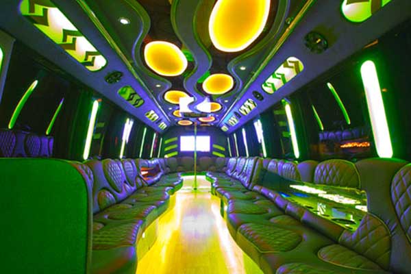 las vegas party bus interior