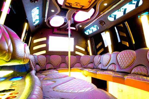 las vegas party bus interior
